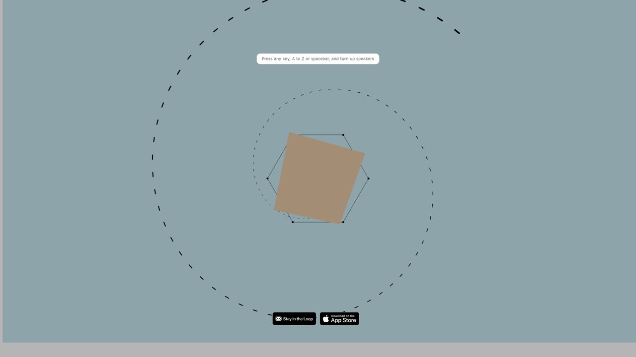 Screenshot of Patatap