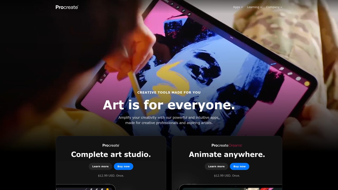 Screenshot of Procreate