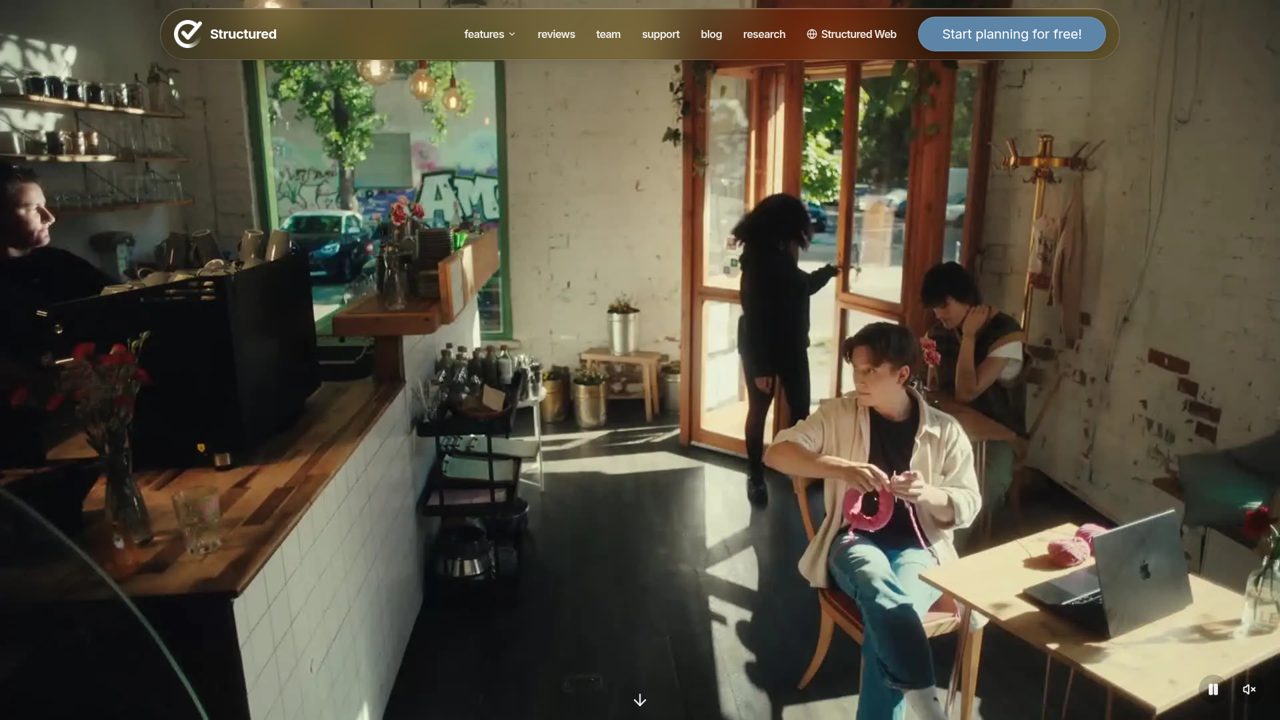 Screenshot of Structured