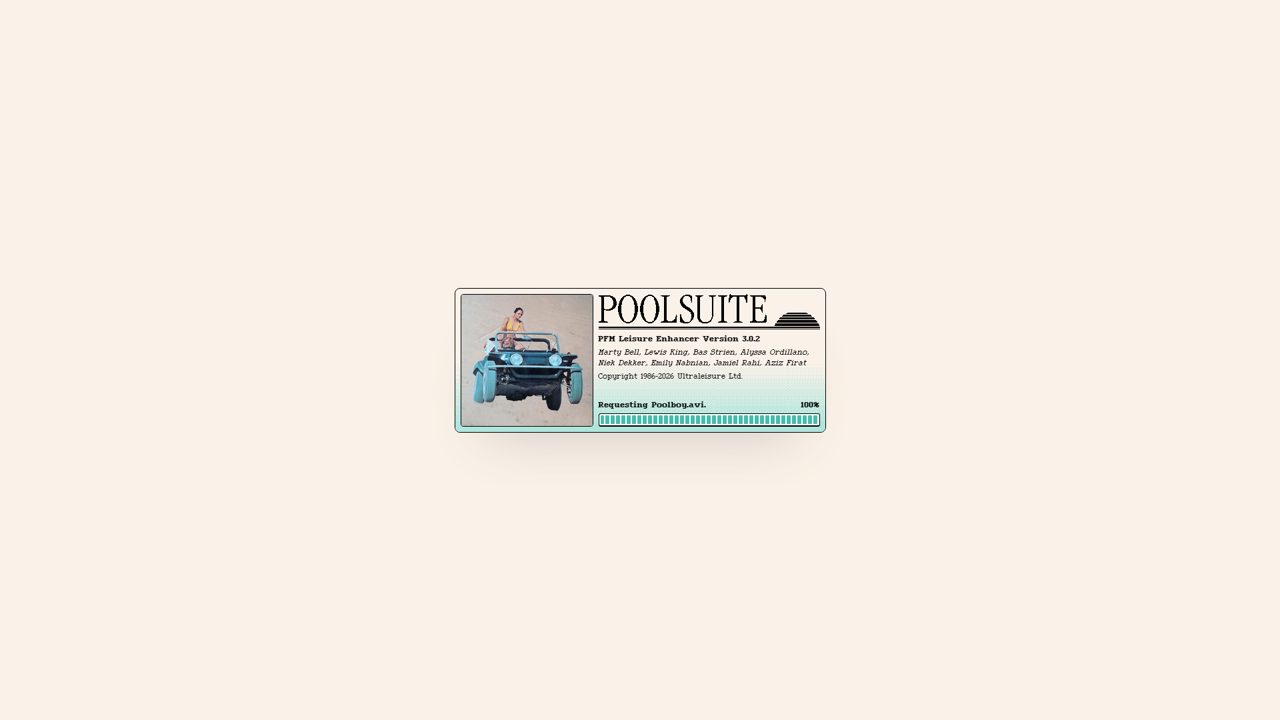 Screenshot of Poolside FM
